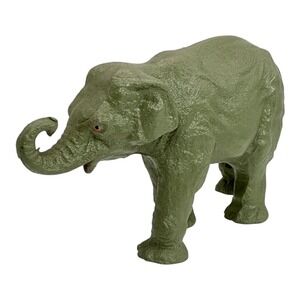 Stanley Elephant Figurine Green Animal Toy Collectible Display Decor Vintage